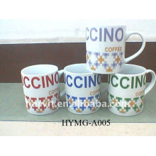 2014 Ceramic Promotional Mug/Letter Printing Mugs/Wholesale Hot Sale Water Mugs Cup